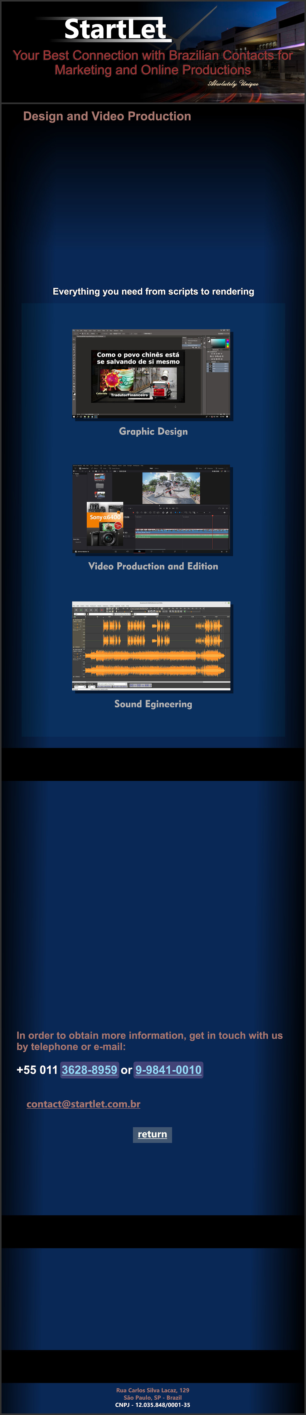 Contract a Brazilian freelancer to edit videos in Brazil